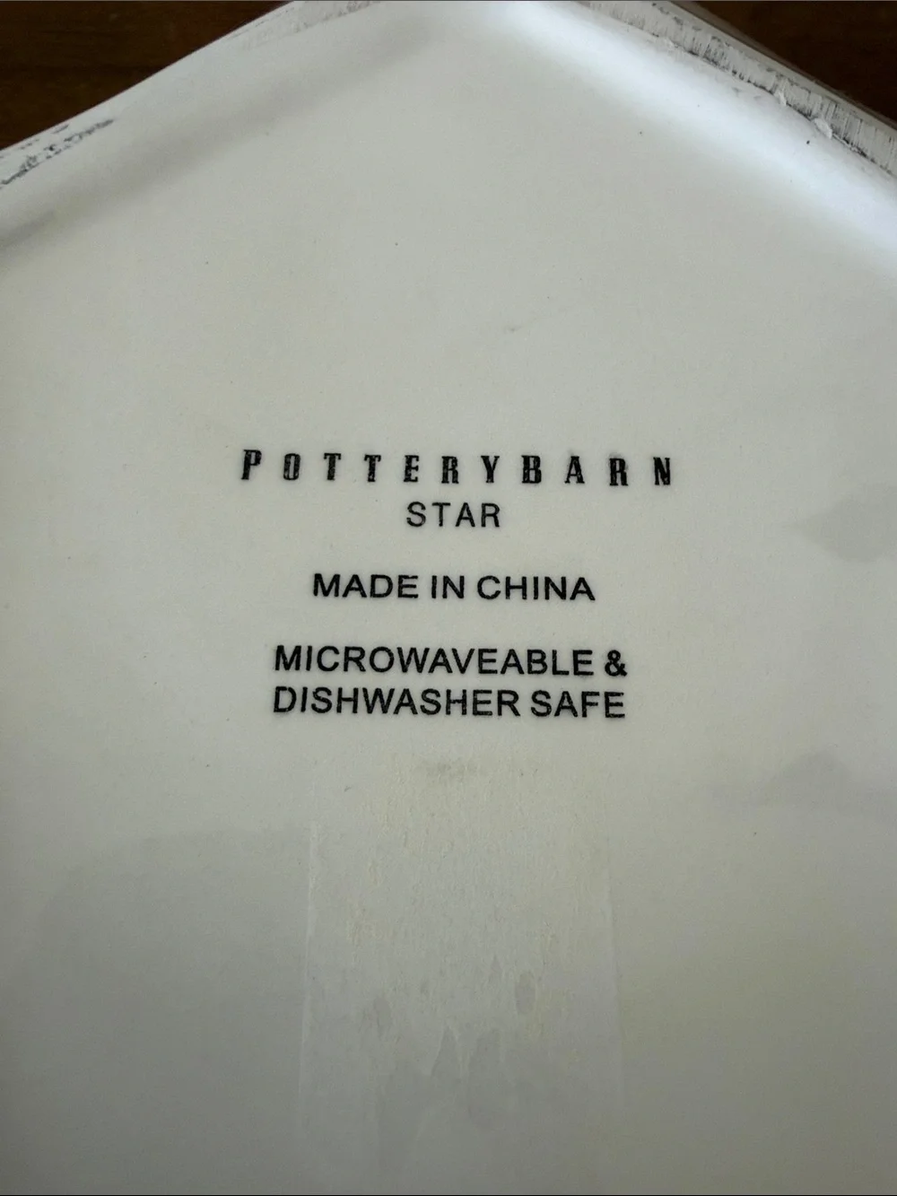Pottery Barn Ceramic Star Serving Bowl - 9”